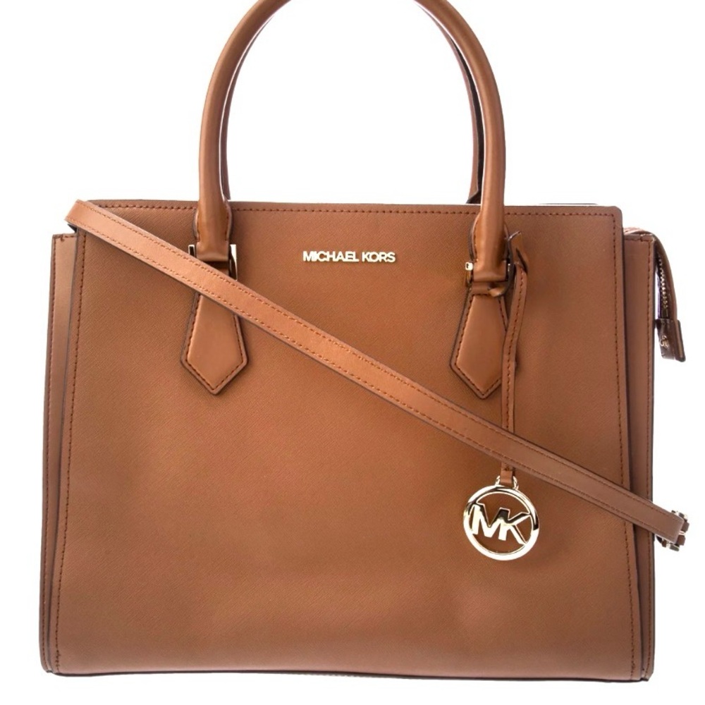 Michael Kors Tan Leather‎ Tote with Gold Accents